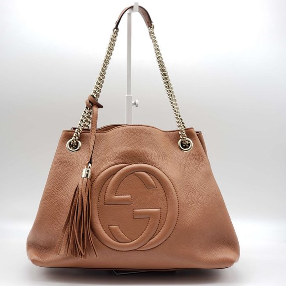 Gucci Handbags - 100% Authentic Gucci GG Soho on Chain Medium Shoulder Bag